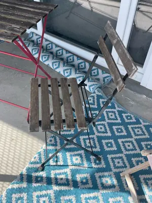 Ensemble de jardin avec table et 4 chaises en très bon état Ikea - Miniature 5