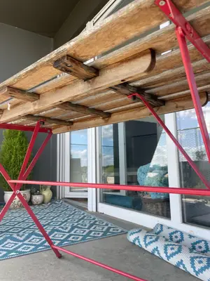 Ensemble de jardin avec table et 4 chaises en très bon état Ikea - Miniature 3