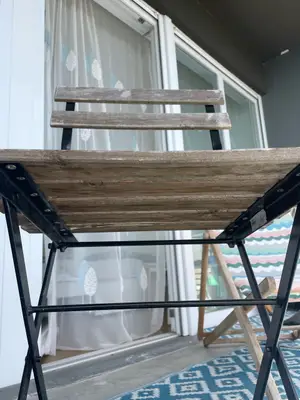 Ensemble de jardin avec table et 4 chaises en très bon état Ikea - Miniature 4