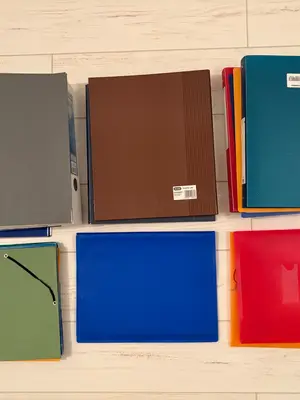 Lot de classeurs et porte-vues