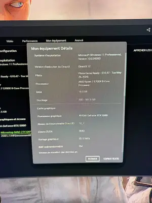 PC Gamer - Échange contre RTX 5080 Blanc