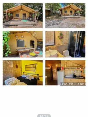 Tente de glamping de luxe avec cuisine équipée et deux chambres à démonter - Miniature 5