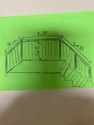 Garde-corps pour mini terrasse et descente d'escalier - Miniature 3
