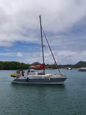 Catamaran Hobart 1110 38 pieds, construit par Fallet, 1991