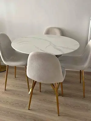 Table à manger avec 4 chaises, livraison gratuite à domicile - Miniature 2