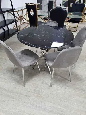 Table à manger avec 4 chaises, livraison gratuite à domicile - Miniature 5