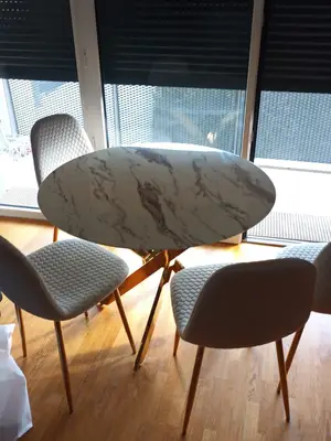 Table à manger avec 4 chaises, livraison gratuite à domicile - Miniature 9
