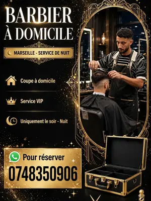 Barbier professionnel à domicile - Service de nuit Marseille
