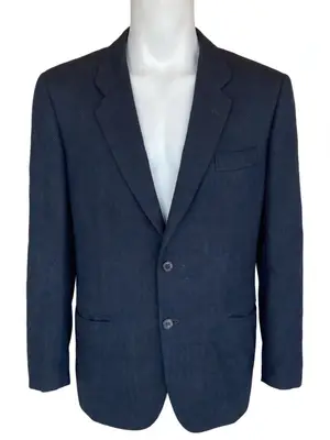 Veste homme Loro Piana en laine et cachemire, taille M, bleue, très bon état