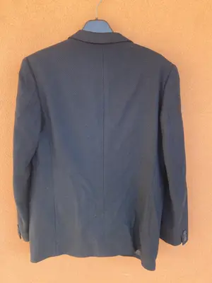 Veste homme Loro Piana en laine et cachemire, taille M, bleue, très bon état - Miniature 3