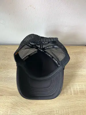 Casquette trucker Corteiz noire avec logo brodé à l’avant - Miniature 4