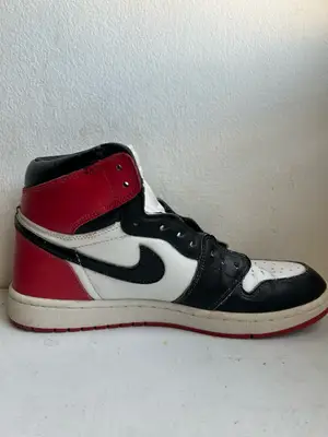 Air Jordan 1 Retro High OG Black Toe blanc noir rouge - Miniature 3