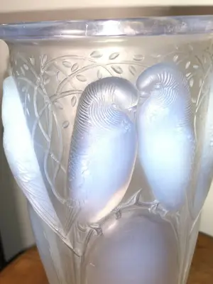 Vase Ceylan René Lalique (Verre Opalescent)