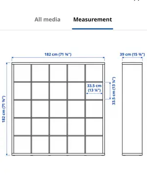 Étagère IKEA KALLAX 5X5 blanc + 12 bacs rangement