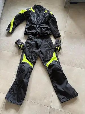 Ensemble moto Dainese veste, pantalon et gants avec protections - Miniature 2