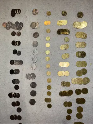 Lot de pièces en francs de 1960 à 2000 en très bon état - Miniature 3