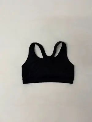 Brassière de sport Nike noire logo blanc – Taille S - Miniature 3
