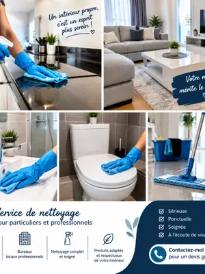 Service de nettoyage professionnel - Maisons, appartements, bureaux