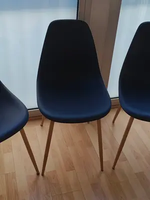 Ensemble table à manger extensible en bois avec 3 chaises - Miniature 4