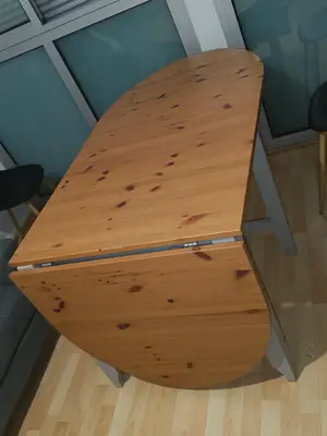 Ensemble table à manger extensible en bois avec 3 chaises - Miniature 3