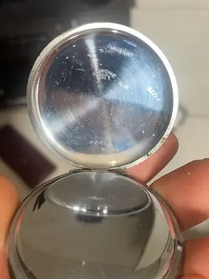Montre gousset Hebdomas 8 jours mécanique à réviser, mouvement complet - Miniature 4
