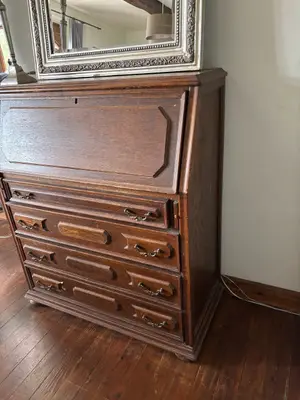 Bureau ancien style 1900 - Miniature 5