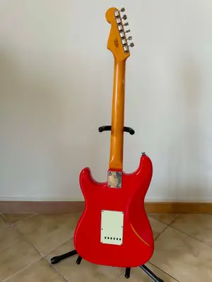 Fender American Vintage ’62 Stratocaster Reissue USA 2000 Fiesta Red, documents d’origine - Miniature 2