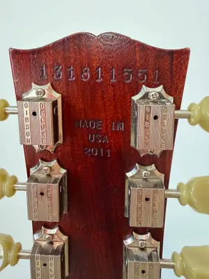 Guitare Gibson Les Paul Studio Faded Worn Brown 2011 USA avec étui - Miniature 3