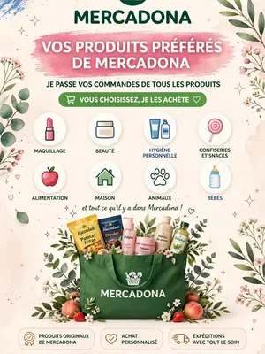 Achat et envoi de produits Mercadona depuis Huesca vers toute la France