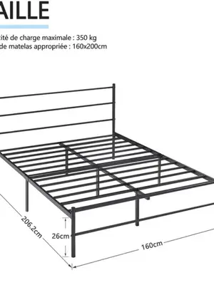 Lit 160 + matelas 