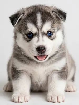 Husky sibérien : 50 à 60 cm, 16 à 27 kg et forte perte de poils