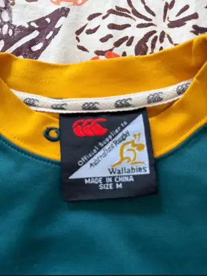 Maillot vintage Wallabies Australie Canterbury Vodafone T.M - Miniature 3