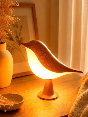 Lampe décorative tactile en forme d'oiseau