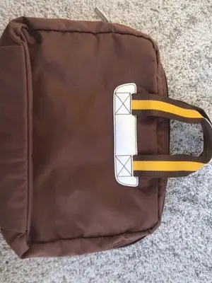Sac Lancel Roland-Garros 2022 en toile, porte-documents aux détails en cuir - Miniature 5