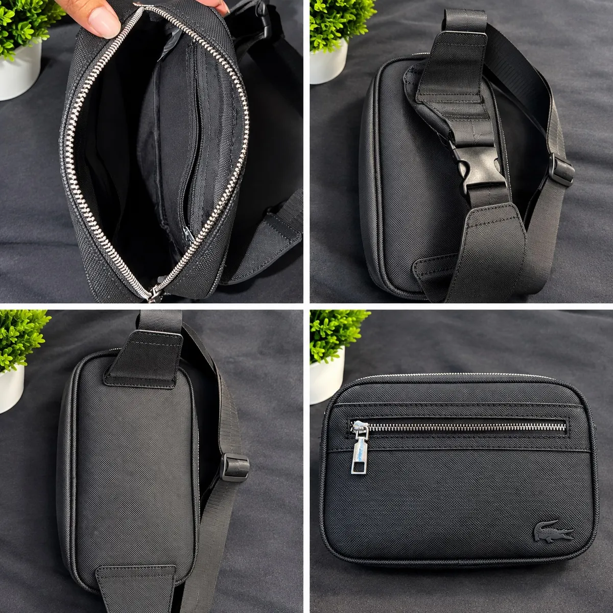 Sac bandoulière noir pratique et élégant - Photo 1