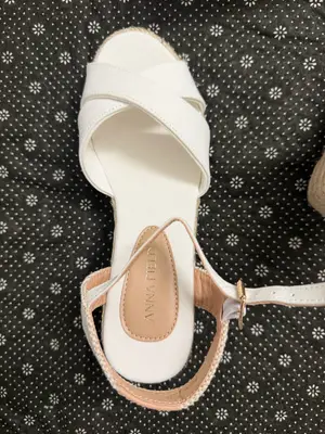 Sandales compensées ANNA FIELD blanches taille 37 neuves - Miniature 5