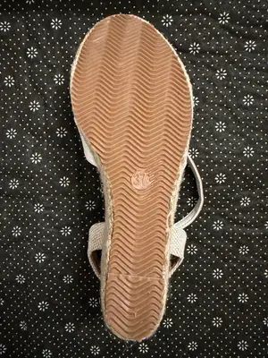 Sandales compensées ANNA FIELD blanches taille 37 neuves - Miniature 4
