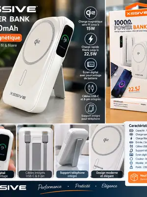 Power Bank XSSIVE 10000 mAh Qi2 15W - Neuf