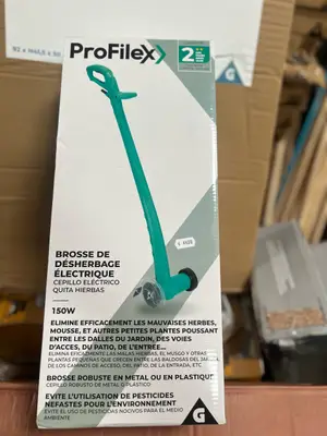 Brosse électrique désherbante 150W pour joints et dalles