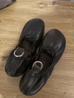 Ballerines ALOHAS en cuir noir, pointure 37, neuves avec boîte d’origine - Miniature 3