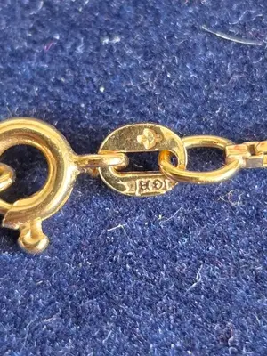 Chaîne or 18 carats 750 - 3,9g - Excellent état - Miniature 4