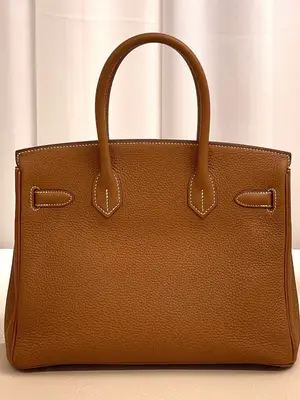 Sac Hermès Birkin Gold 35 authentique - Miniature 3