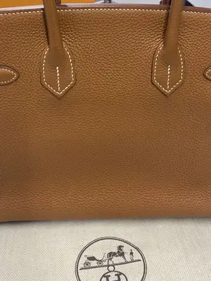 Sac Hermès Birkin Gold 35 authentique - Miniature 5