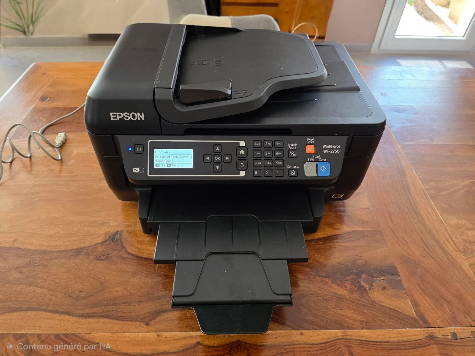 Imprimante Epson WorkForce WF-2750. Fonctionne très bien et en très bonne état. Il faut simplement r - Photo 1