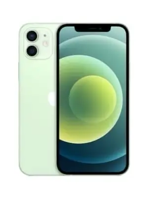 iPhone 12 avec dos cassé, trait blanc sur l’écran et batterie faible