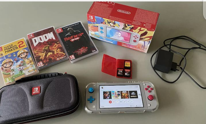 Nitendo switch à vendre avec des jeux