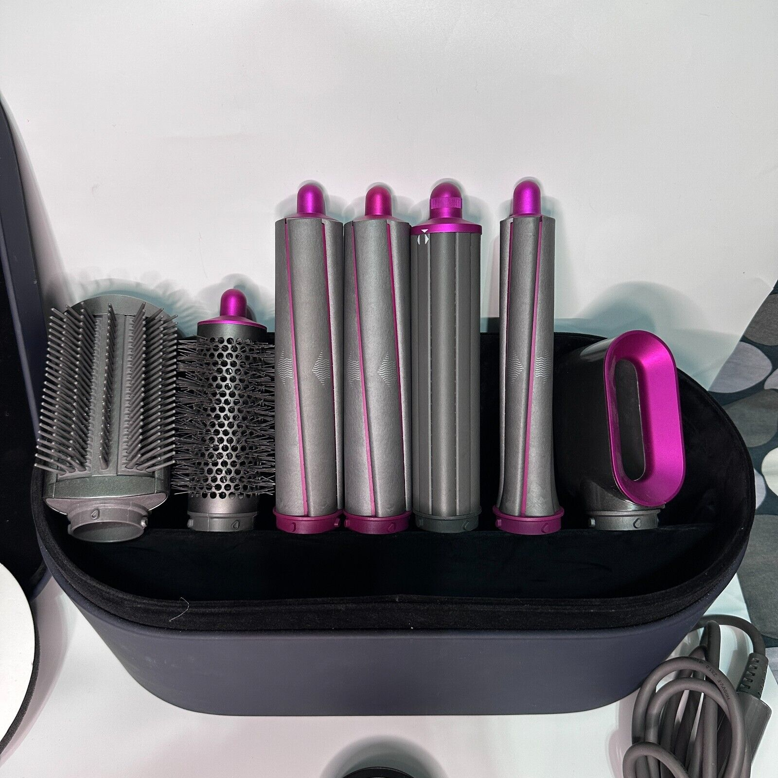 Dyson airwaps complètement cuivré couleur grise/fuschia