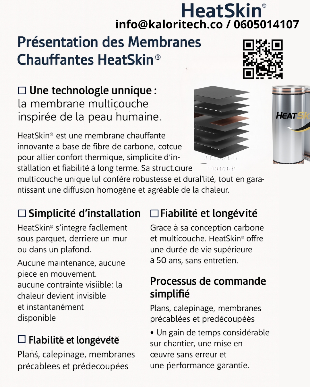 Chauffage rayonnant par plafond avec membrane carbone - Miniature 2