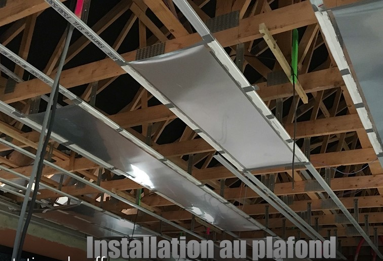 Chauffage rayonnant par plafond avec membrane carbone - Miniature 3