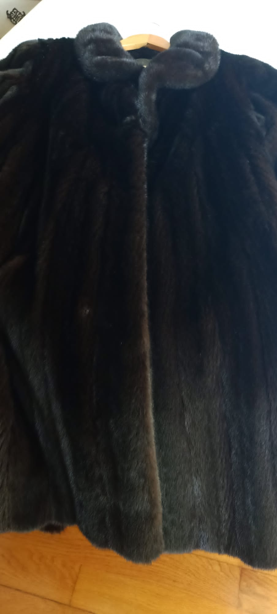 Véritable manteau de fourrure de bison